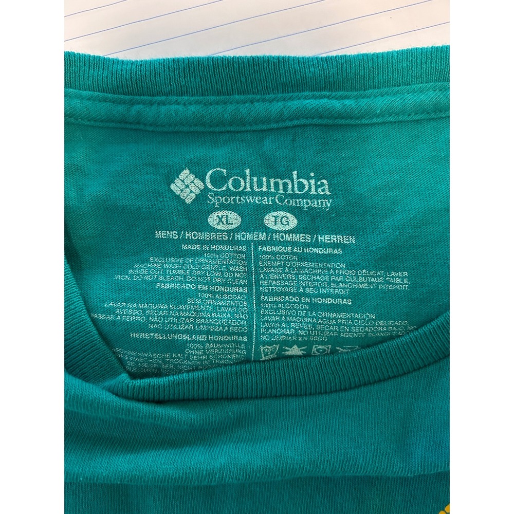 Columbia Sportswear Company Northwest Original T Shirt Teal Mens XL Graphic Tee‎ - Picture 4 of 4